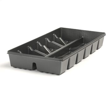 T Tray R12 Extra Deep Black - 100 per case - Grower